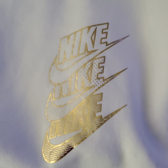 Nike white/gold 3/4 zip sweat shirt - Picture 8 of 8